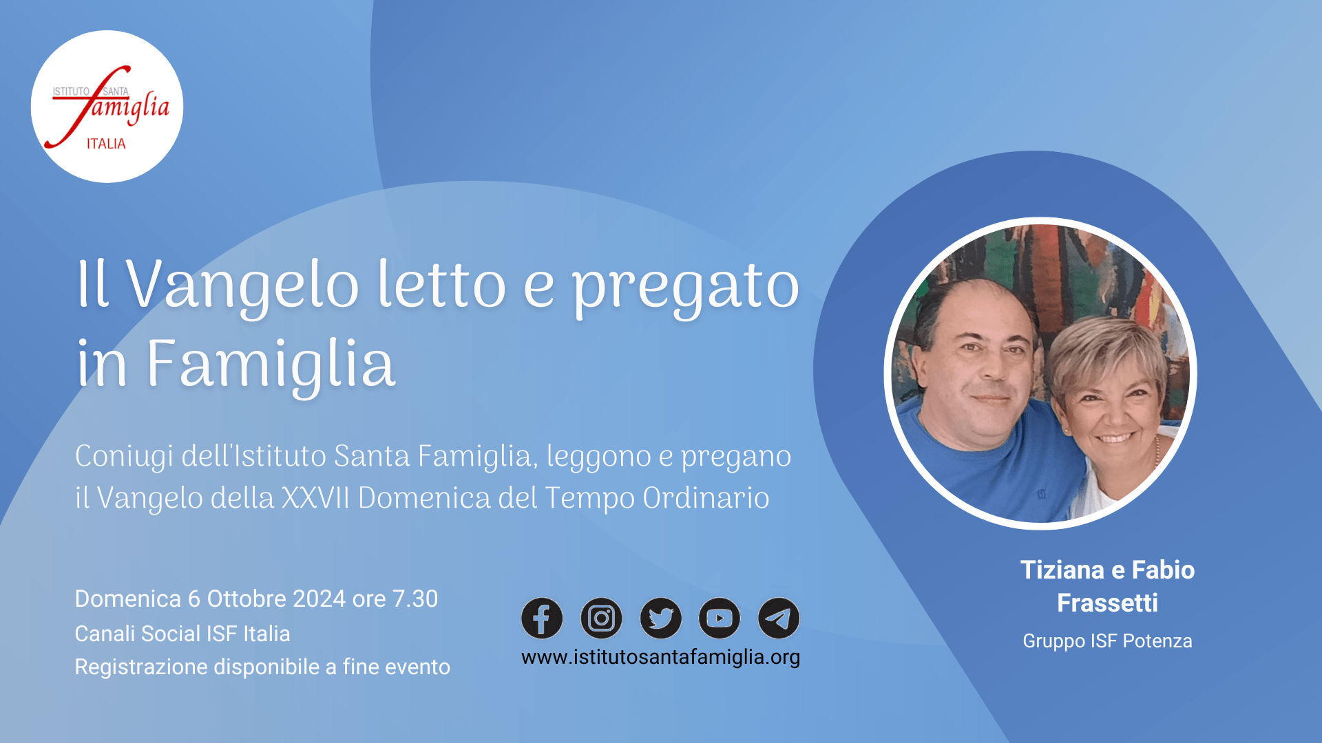 Il Vangelo letto e pregato in Famiglia – XXVII Domenica del Tempo Ordinario, 6 Ottobre 2024