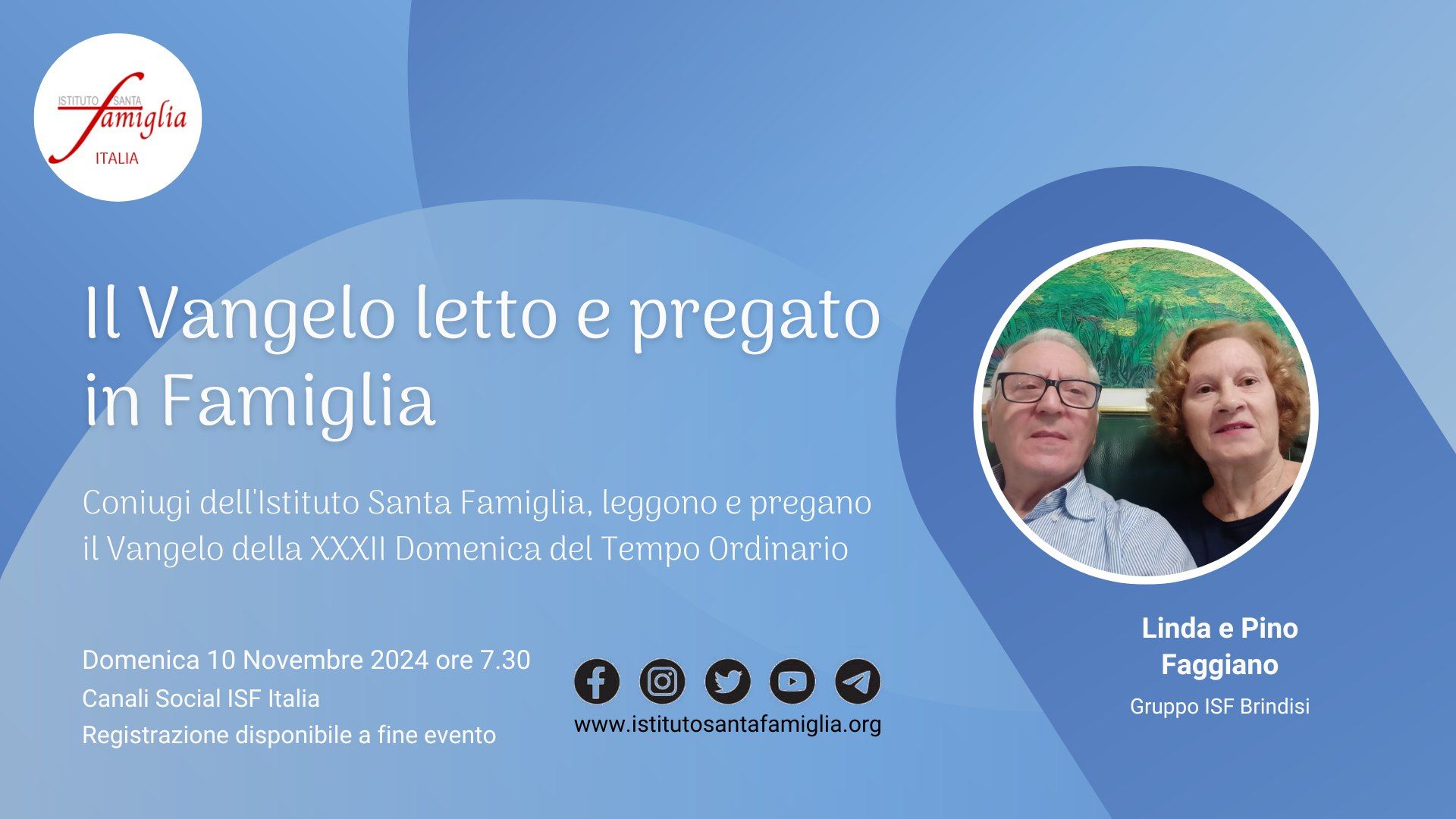 Il Vangelo letto e pregato in Famiglia – XXXII Domenica del Tempo Ordinario, 10 Novembre 2024