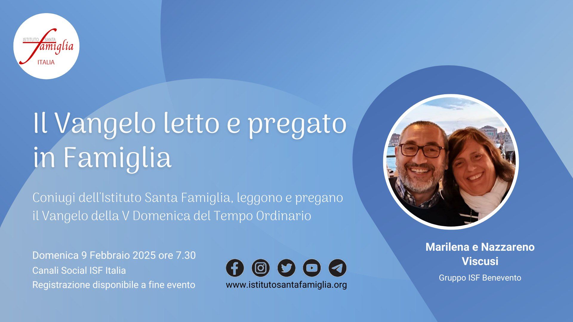 Il Vangelo letto e pregato in Famiglia – V Domenica del Tempo Ordinario, 9 Febbraio 2025